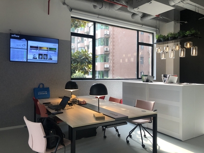 spacein办公家具展厅环境监测案例