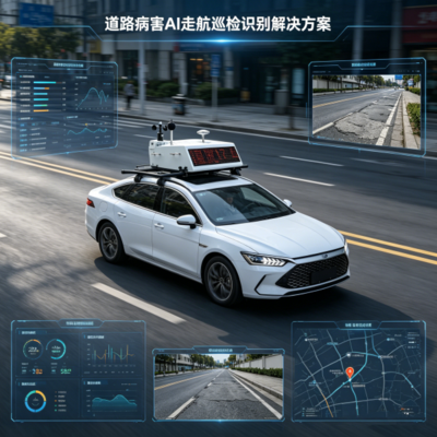 道路病害AI走航巡检识别解决方案